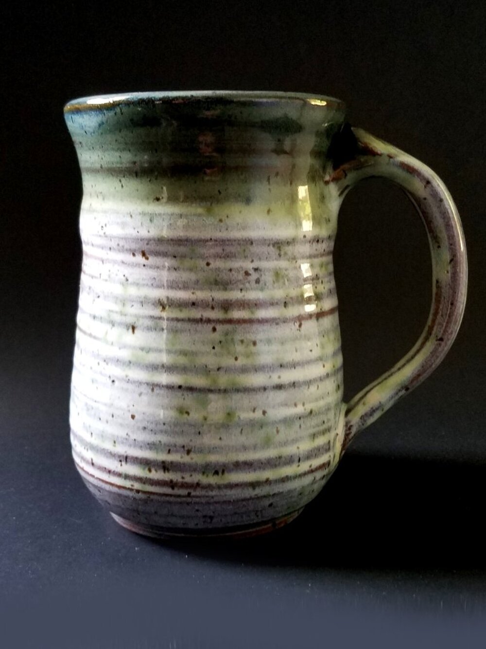 Designer Signed XLarge Hand-Thrown Pottery Tea Mug